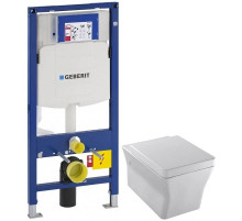 Комплект подвесной унитаз Jacob Delafon Reve E4811-00 + система инсталляции Geberit 111.300.00.5