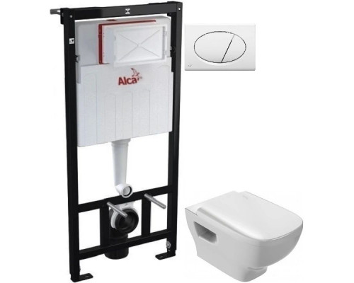 Заказать Комплект подвесной унитаз Jacob Delafon Struktura EDE102-00 + E70024-00 + система инсталляции AlcaPlast AM101/11203:1RUSSETM70 в магазине сантехники Santeh-Crystal.ru