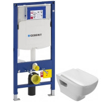Комплект подвесной унитаз Jacob Delafon Struktura EDE102-00 + E4270-00 + система инсталляции Geberit 111.300.00.5