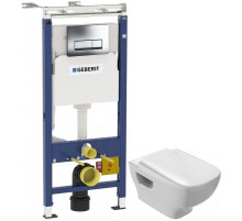Комплект подвесной унитаз Jacob Delafon Struktura EDE102-00 + E4270-00 + система инсталляции Geberit 458.125.21.1