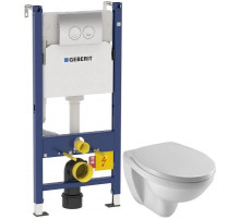 Комплект подвесной унитаз Jacob Delafon Patio EDV102-00 + E70021-00 + система инсталляции Geberit 458.124.21.1