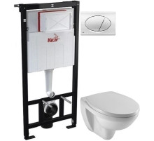Комплект подвесной унитаз Jacob Delafon Patio EDV102-00 + E70021-00 + система инсталляции AlcaPlast AM101/11203:1RUSSETM71