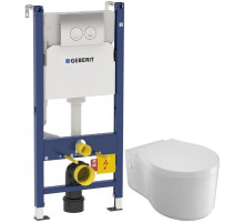 Комплект подвесной унитаз Jacob Delafon Viragio E4773-00 + система инсталляции Geberit 458.124.21.1