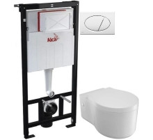 Комплект подвесной унитаз Jacob Delafon Viragio E4773-00 + система инсталляции AlcaPlast AM101/11203:1RUSSETM70