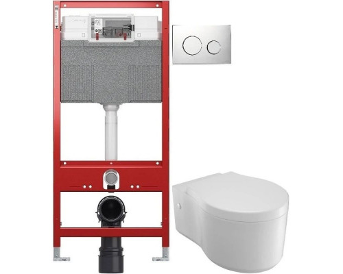 Купить Комплект подвесной унитаз Jacob Delafon Viragio E4773-00 + система инсталляции TECE 9300302 + 9240921 в магазине сантехники Santeh-Crystal.ru