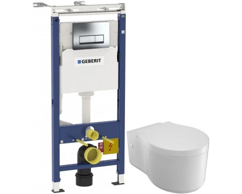 Купить Комплект подвесной унитаз Jacob Delafon Viragio E4773-00 + система инсталляции Geberit 458.125.21.1 в магазине сантехники Santeh-Crystal.ru