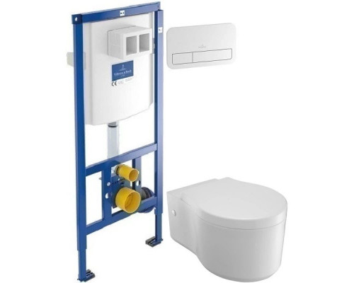 Заказать Комплект подвесной унитаз Jacob Delafon Viragio E4773-00 + система инсталляции Villeroy & Boch 92246100 + 92249068 в магазине сантехники Santeh-Crystal.ru