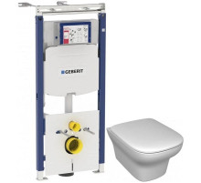 Комплект подвесной унитаз Jacob Delafon Vox EDM102-00 + E20142-00 + система инсталляции Geberit 111.362.00.5