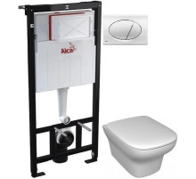 Комплект подвесной унитаз Jacob Delafon Vox EDM102-00 + E20142-00 + система инсталляции AlcaPlast AM101/11203:1RUSSETM71