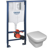 Комплект подвесной унитаз Jacob Delafon Vox EDM102-00 + E20142-00 + система инсталляции Grohe 38772001