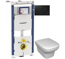 Комплект подвесной унитаз Jacob Delafon Vox EDM102-00 + E20142-00 + система инсталляции Geberit 111.362.00.5 + 115.770.DW.5