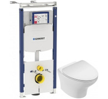 Комплект подвесной унитаз Jacob Delafon Nouvelle Vague EDK102-00 + E22124-00 + система инсталляции Geberit 111.362.00.5