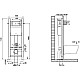 Заказать Комплект подвесной унитаз Villeroy & Boch Venticello 4611RSR1 + система инсталляции Jacob Delafon E33131RU-NF + E20859-CP-MTC в магазине сантехники Santeh-Crystal.ru