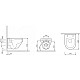 Приобрести Комплект подвесной унитаз Am.Pm Spirit 2.0 C701700WH + C707857WH + система инсталляции Jacob Delafon E33131RU-NF + E20859-CP-MTC в магазине сантехники Santeh-Crystal.ru
