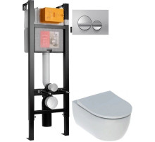 Комплект подвесной унитаз Geberit iCon 500.784.01.1 + система инсталляции Jacob Delafon E33131RU-NF + E20859-CP-MTC