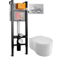 Комплект подвесной унитаз Jacob Delafon Viragio E4773-00 + система инсталляции Jacob Delafon E33131RU-NF + E20859-CP-MTC