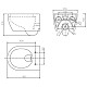 Приобрести Комплект подвесной унитаз SSWW CT2038BLACK + система инсталляции Jacob Delafon E33131RU-NF + E20859-CP-MTC в магазине сантехники Santeh-Crystal.ru