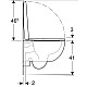 Заказать Комплект подвесной унитаз Geberit Renova Compact 500.803.00.1 + система инсталляции Tece 9300302 + 9240401 в магазине сантехники Santeh-Crystal.ru