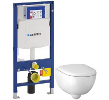 Комплект подвесной унитаз Geberit Renova Compact 500.803.00.1 + система инсталляции Geberit 111.300.00.5