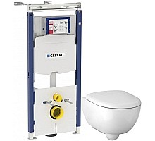 Комплект подвесной унитаз Geberit Renova Compact 500.803.00.1 + система инсталляции Geberit 111.362.00.5