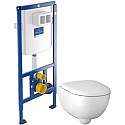 Комплект подвесной унитаз Geberit Renova Compact 500.803.00.1 + система инсталляции Villeroy & Boch 92246100