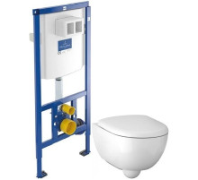Комплект подвесной унитаз Geberit Renova Compact 500.803.00.1 + система инсталляции Villeroy & Boch 92246100