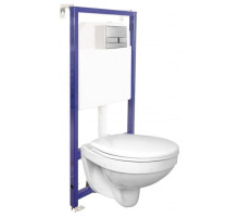 Комплект подвесной унитаз Berges Optim PS + система инсталляции Berges Novum L3 042413