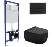 Комплект подвесной унитаз Berges Ego + система инсталляции Berges Novum L5 045215