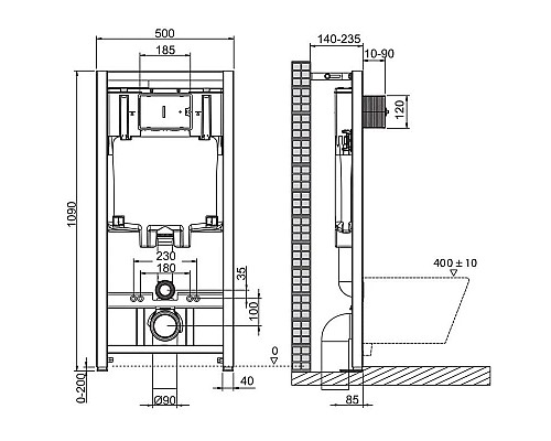 Приобрести Комплект подвесной унитаз BelBagno Loto BB070CHR/SC + система инсталляции BelBagno BB002-80 + BB005-PR-CHROME в магазине сантехники Santeh-Crystal.ru