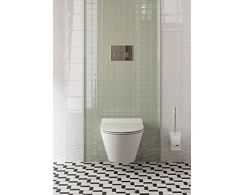 Купить Комплект подвесной унитаз Kerama Marazzi Plaza Modern PLMR.wc.02 + PLM1.seat.02WHT + система инсталляции Grohe 38772001 в магазине сантехники Santeh-Crystal.ru