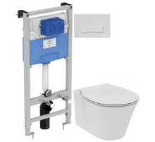 Комплект подвесной унитаз E005401 + E036601 + система инсталляции R020467 + R0121AA Ideal Standard Prosys Connect Air E212801R0121AA