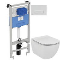 Комплект подвесной унитаз T007901 + T352701 + система инсталляции  R020467 + R0121AA Ideal Standard Prosys Tesi T387201R0121AA