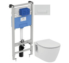 Комплект подвесной унитаз E822301 + система инсталляции  R020467 + R0121AA Ideal Standard Prosys Connect E8822301PCR0121AA