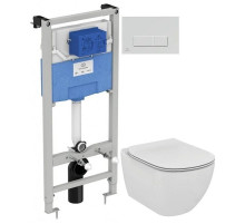 Комплект подвесной унитаз T355101 + система инсталляции  R020467 + R0121AA Ideal Standard Prosys Tesi T355101PTR0121AA