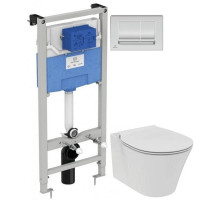 Комплект подвесной унитаз E005401 + E036601 + система инсталляции  R020467 + R0108AA Ideal Standard Prosys Connect Air E212801R0108AA