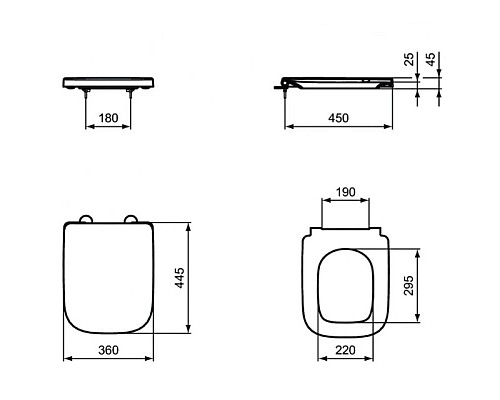 Купить Комплект подвесной унитаз T471701+ T453001 + система инсталляции E233267 Ideal Standard Prosys I.life A WA330101 в магазине сантехники Santeh-Crystal.ru