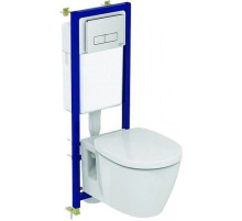 Комплект подвесной унитаз E803501 + E712701 + система инсталляции W3710AA Ideal Standard Te-Ma NEW Connect W880101