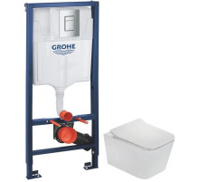 Комплект подвесной унитаз Teka Formentera 11.732.00.00 + система инсталляции Grohe 38772001