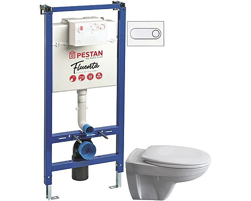 Santeh-Crystal.ru: Комплект подвесной унитаз 40006460B + 40006460S + система инсталляции 40006356 + 40006363 Pestan Basic SET40006460OW Приобрести Комплект подвесной унитаз 40006460B + 40006460S + система инсталляции 40006356 + 40006363 Pestan Basic SET40006460OW в магазине сантехники Santeh-Crystal.ru