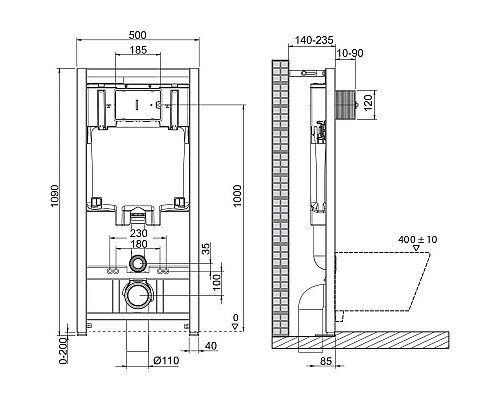 Заказать Комплект подвесной унитаз BelBagno Loto BB070CHR/SC + система инсталляции BelBagno BB002-80 + BB018-GV-BIANCO в магазине сантехники Santeh-Crystal.ru