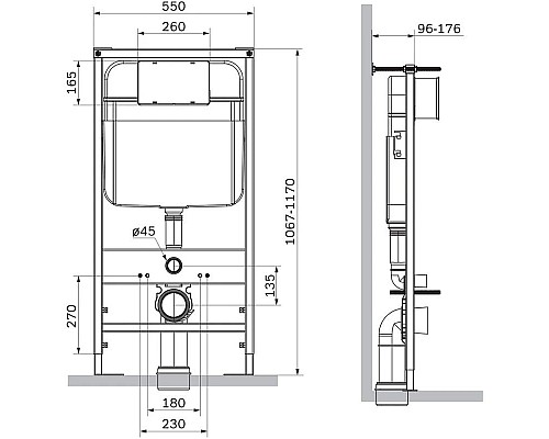 Заказать Комплект подвесной унитаз + система инсталляции SantiLine SL-5018MB + SL-03 в магазине сантехники Santeh-Crystal.ru