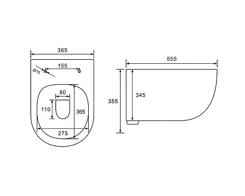 Купить Комплект подвесной унитаз Vincea Evo VT1-34MB + система инсталляции Grohe 38811kf0 в магазине сантехники Santeh-Crystal.ru