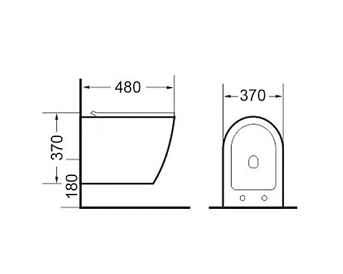 Приобрести Комплект подвесной унитаз Timo Kulo TK-403 MB + система инсталляции Grohe 38811kf0 в магазине сантехники Santeh-Crystal.ru