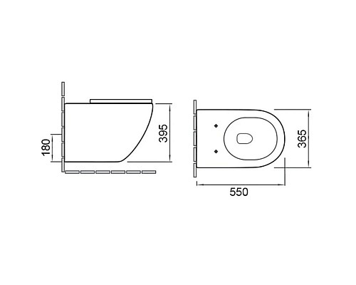 Приобрести Комплект подвесной унитаз Vincea Globo VT1-14MB + система инсталляции Grohe 38811kf0 в магазине сантехники Santeh-Crystal.ru