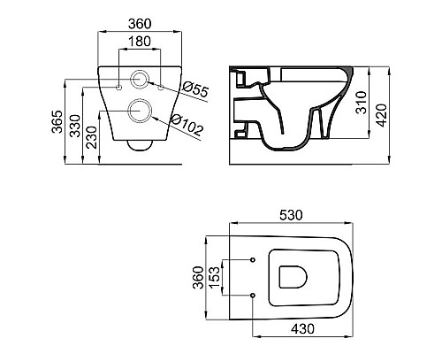 Приобрести Комплект подвесной унитаз Noken Forma N350798866 + система инсталляции Grohe 38811kf0 в магазине сантехники Santeh-Crystal.ru