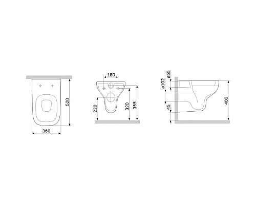 Купить Комплект подвесной унитаз Am.Pm X-Joy C85A1700MBSC + система инсталляции Grohe 38811kf0 в магазине сантехники Santeh-Crystal.ru