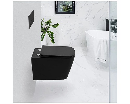 Купить Комплект подвесной унитаз BelBagno Ardente-C BB3202CHR-MB + BB3202SC-MB + система инсталляции Grohe 38811kf0 в магазине сантехники Santeh-Crystal.ru