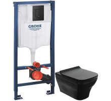 Комплект подвесной унитаз Noken Forma N350798866 + система инсталляции Grohe 38811kf0