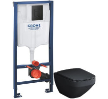 Комплект подвесной унитаз Am.Pm Inspire V2.0 C50A1700MBSC + система инсталляции Grohe 38811kf0