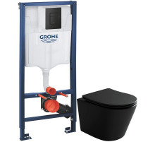 Комплект подвесной унитаз Ceramica Nova Balearica CN6000MB + система инсталляции Grohe 38811kf0